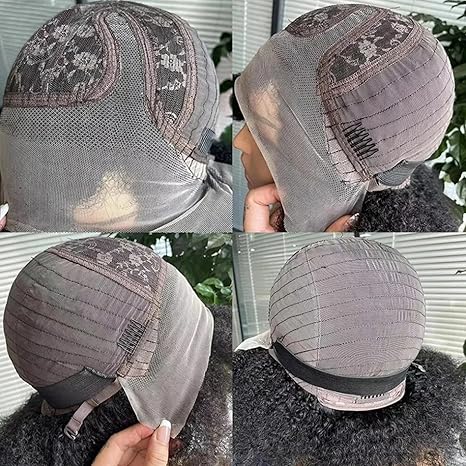 Imani 14 Inch Afro Kinky Curly Wig Short Curly Wig Human Hair for Black Women 250% Density 13x4x2 HD Lace Frontal Wig for Daily Use with Natural Hairline Affordable Wig