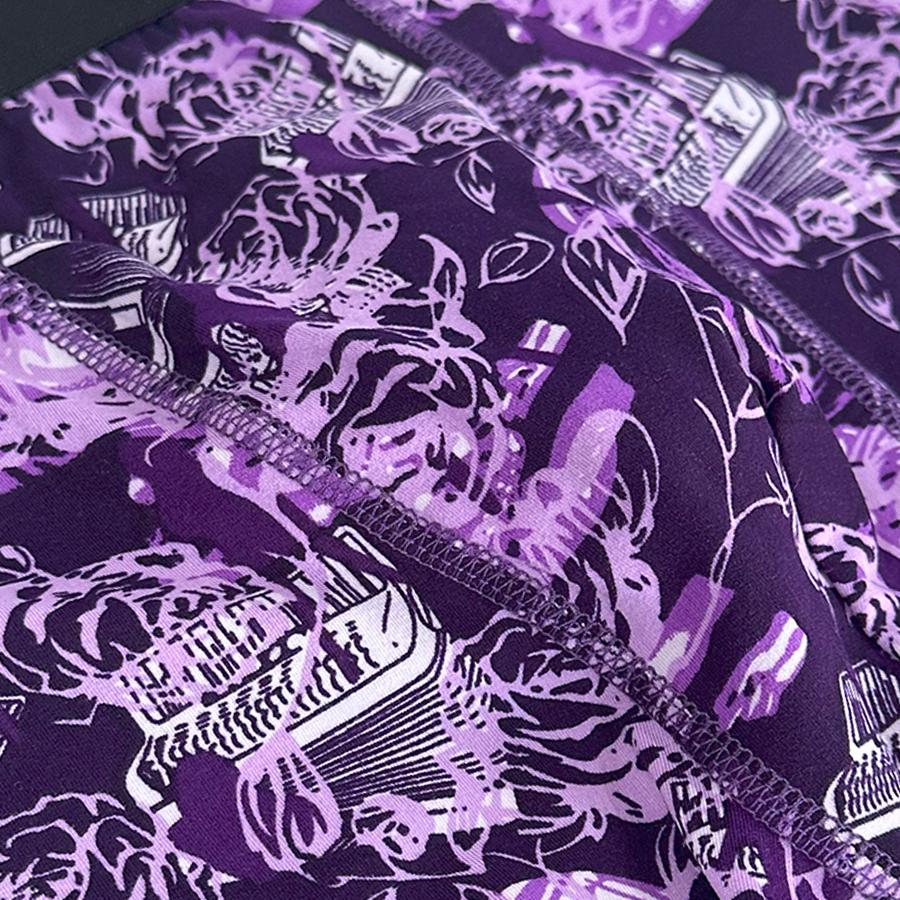 KJFISTMU 8-Piece Random Graffiti Printed Casual Sports Boxer Shorts Breathable Elastic Comfortable Wear for Everyday Use