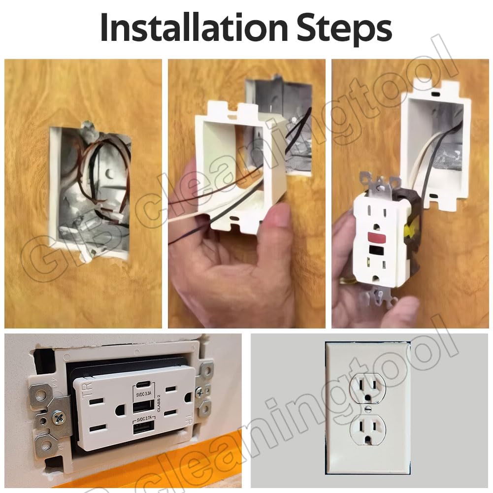 10 count BE1-2 Electrical Outlet Box Extenders 1-Gang with 20 count Screws | 1-Gang Box Extender Single Gang Electric Box Extender 1 Gang Power Outlet Accessories White