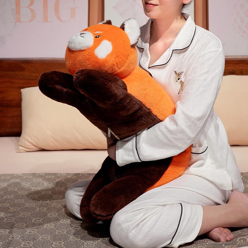 Kawaii Panda Red Panda Long Throw Pillow Soft Soothing Huggable Pillow Back Pillow Nice Sleeping Companion Cute Room Decor