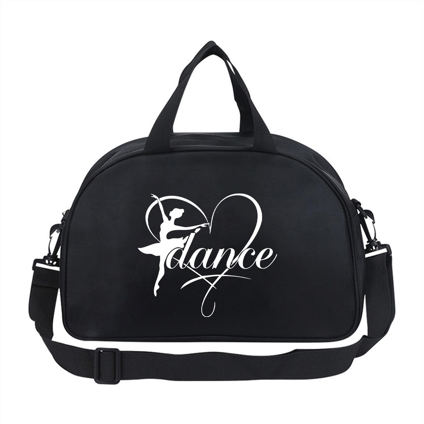 Dance Heart Ballet Dance Bag, Handheld Crossbody Dual Use, Waterproof Sports Bag, Dedicated Dance Class Storage, All Seasons