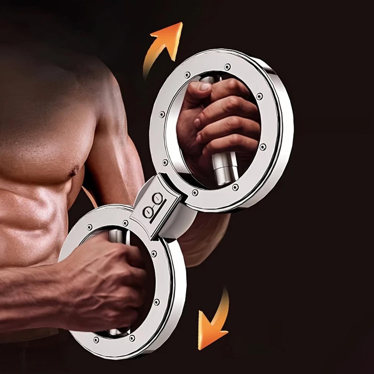 Adjustable Resistance Arm Trainer, Arm Strength Trainer - Multifunctional Forearm and Muscle Exercise Device, Suitable for Boxing, with a Figure-8 Design and Non-Slip Grips, Ideal for Speed Training and Fitness