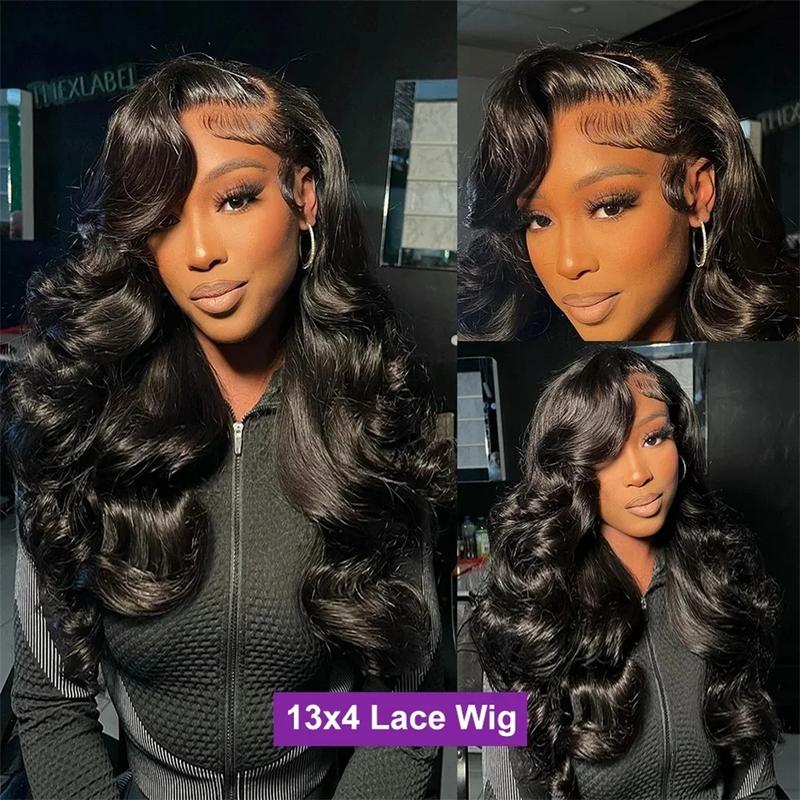 Bling Hair Body Wave 13x4/13x6 Hd Transparent Lace Front Real Hair Wigs Brazilian 30 32Inch Body Wave Lace Frontal Wig For Women