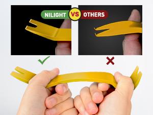 Nilight 8PCS Auto Trim Removal Tool Kit No-Scratch Removal Tool Kit for Car Audio Dash Panel Window Molding Fastener Remover Tool Kit-Yellow Vehicle Automotive Repair dealsforyoudays