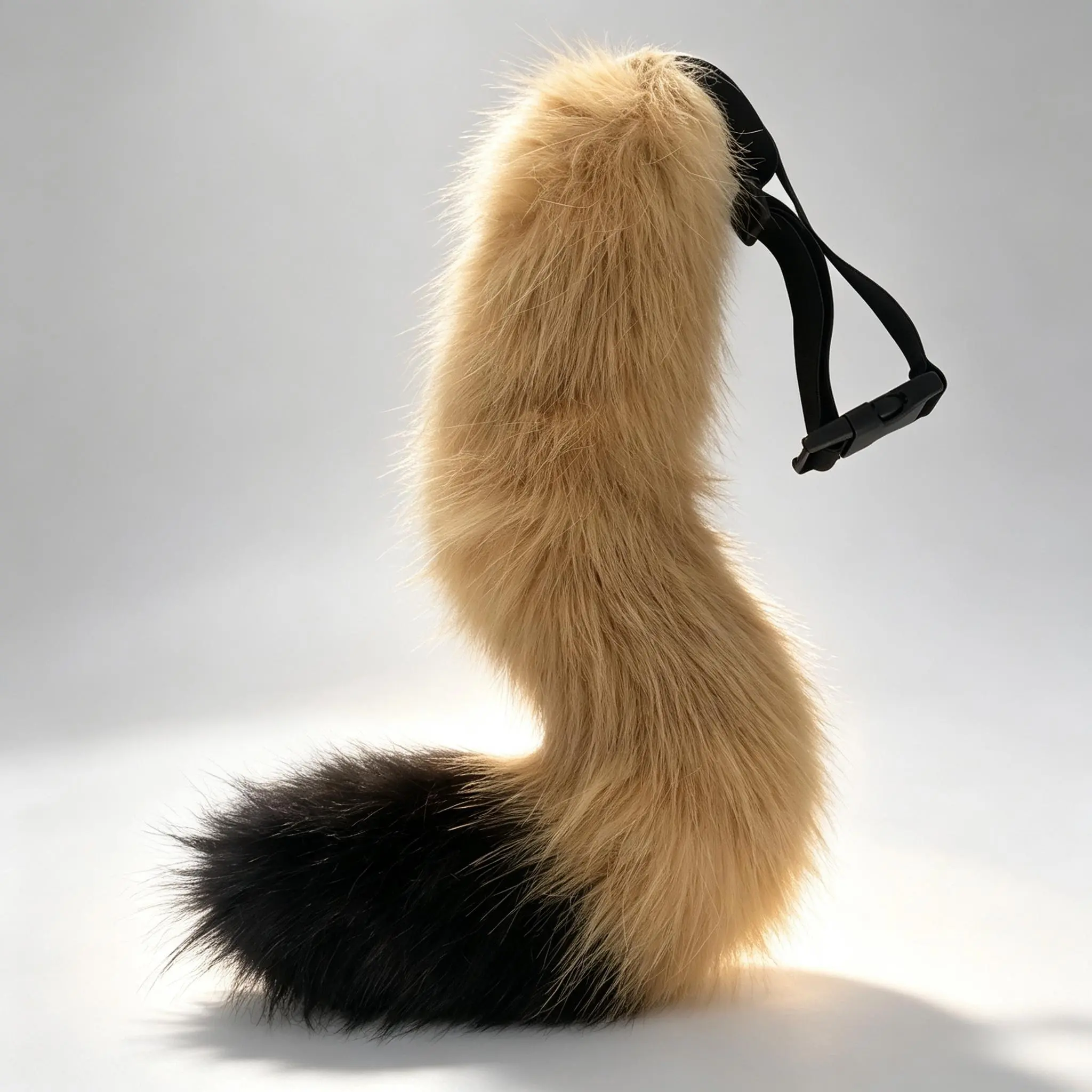 Adjustable Attachable Faux Fur Cat-Wolf-Fox Tail - Polyester, Bendable Core, Soft Cute Fashion Accessory for Cosplay Costume, Mascot Halloween, Streetwear Style, Great Gift