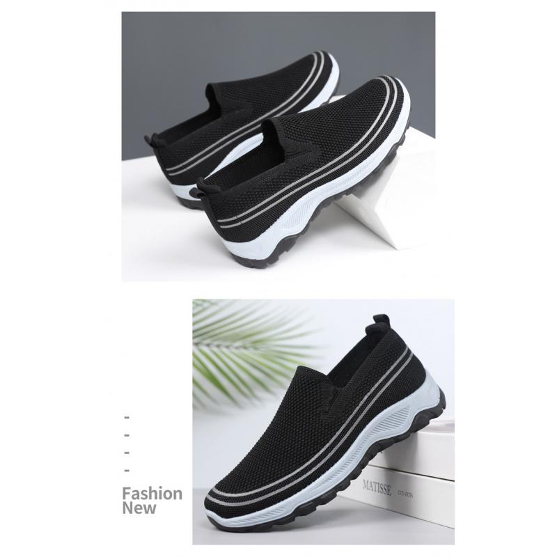 Summer slip-on loafers 2026 new model mesh dad shoes breathable lightweight casual shoes unisex shoes