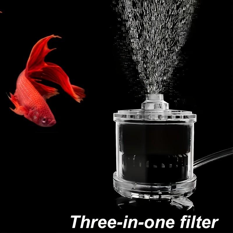 1 Pc Aquarium Compressed Air Sponge Filter for 5-20 Gallon Fish Tanks, Durable Bio Bubble Filter with Transparent Design, Crystal Clear Water, Ideal for Betta Fish, Shrimp and Fry