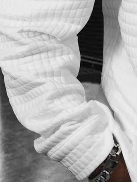 Men's Fashionable Button Front Coat with Flap Pockets, Loose-Fit Thick Fabric Jacket for Fall & Winter, Perfect Outerwear for Any Occasion