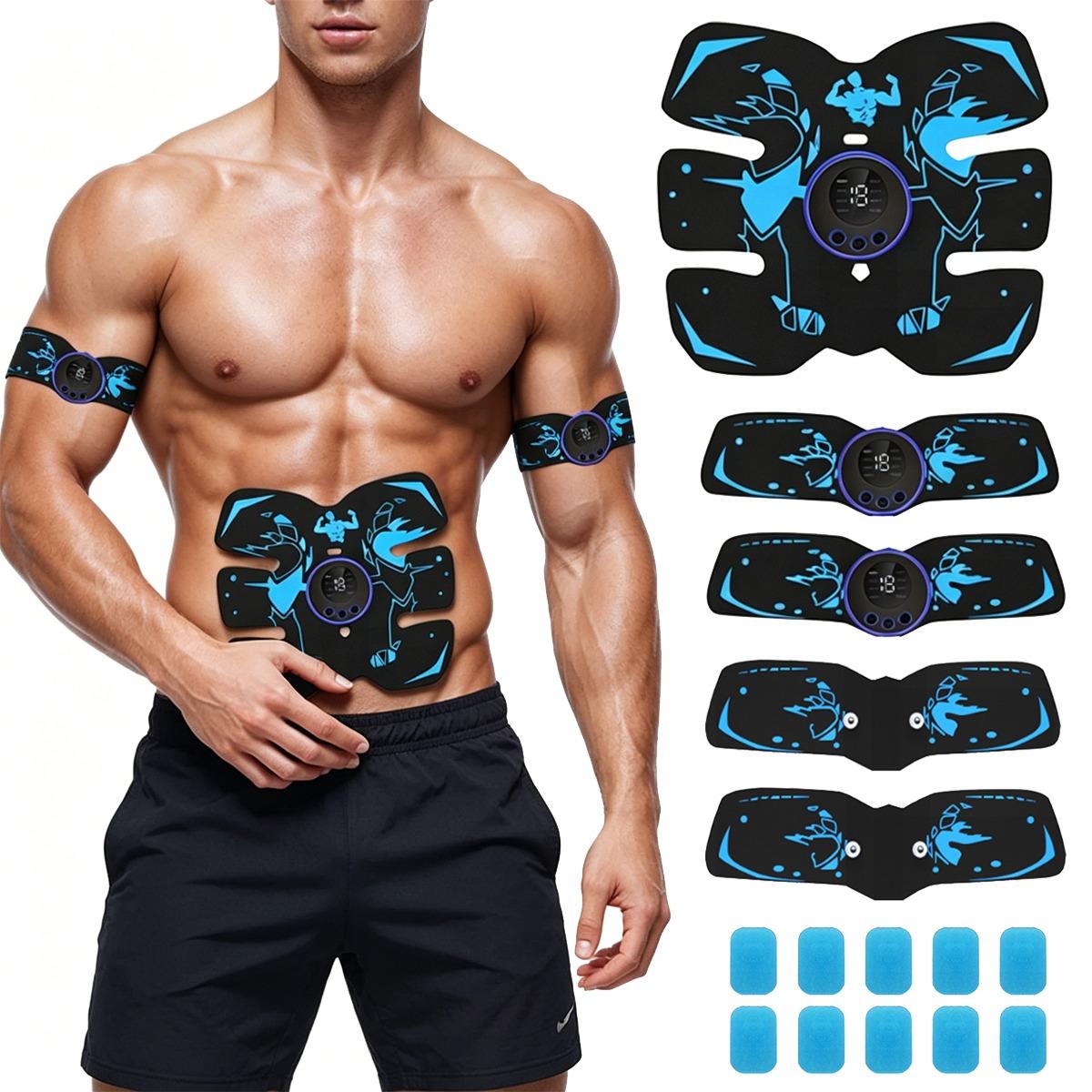 Abs Stimulator, Muscle Stimulator, Abdominal Trainer, Ab Toning Belt, Waist and Hip/arm/leg Combo Trainer, Fitness Equipment for Men and Women