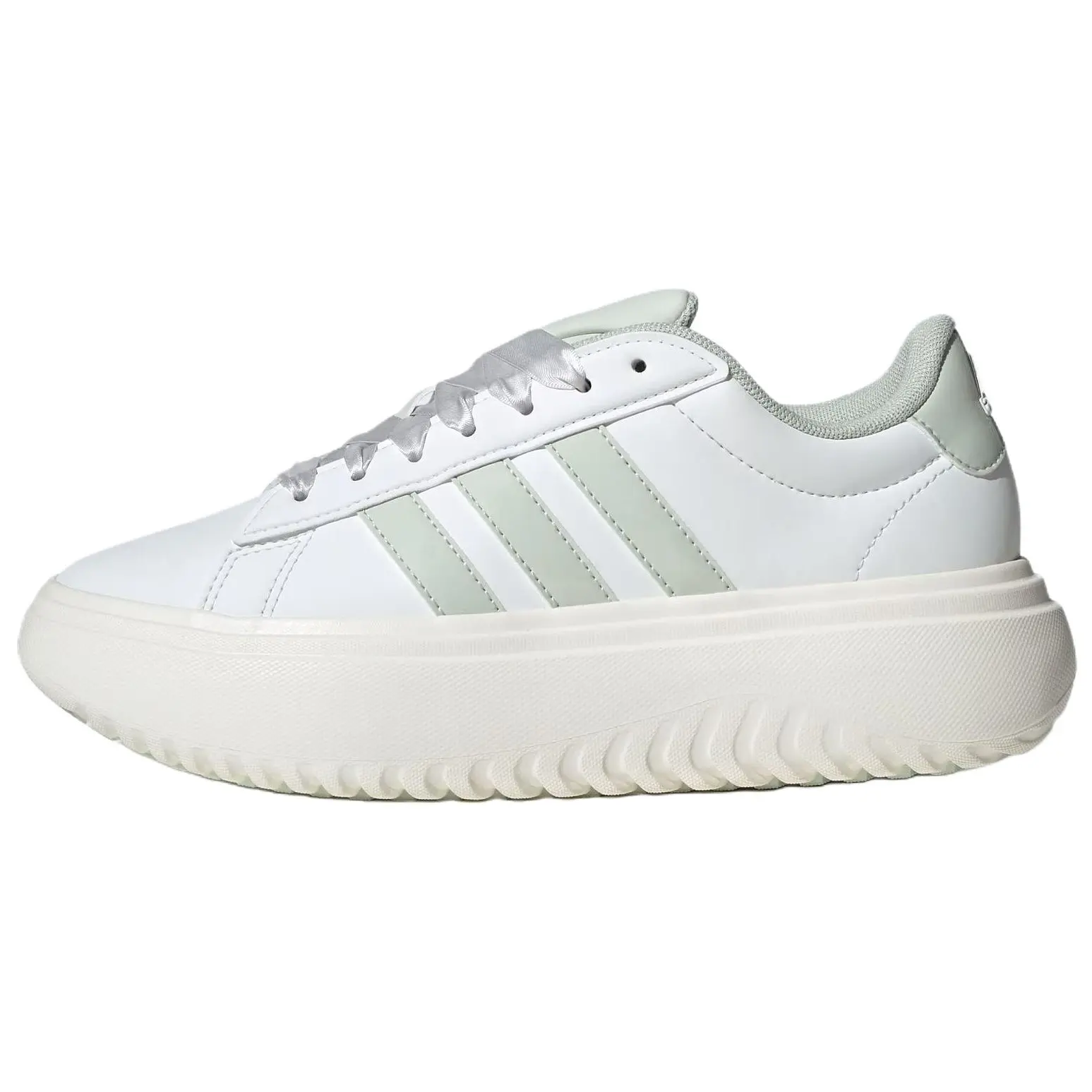 adidas Grand Court Platform Versatile Comfortable Durable Low-Top Tennis Shoes JR0705
