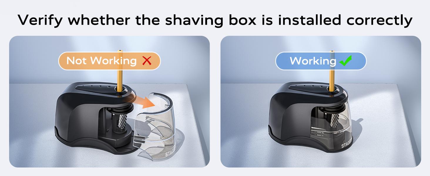 Electric Pencil Sharpener, Automatic Pencil Sharpener Plug in for No.2/Colored Pencils(6-8mm), USB/Battery Operated Pencil Sharpener for School/Classroom/Office/Home (Blue)