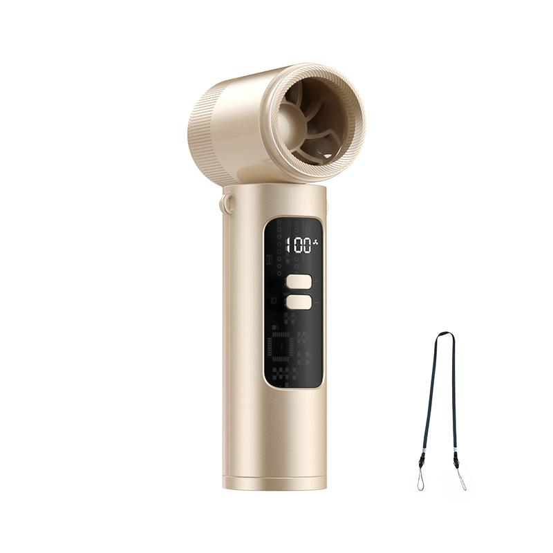 2026 New High-Speed Mini Handheld Fan, 90° Adjustable, Type-C Charging, Digital Display, Portable Neck Fan, Outdoor Travel Cooling Tool