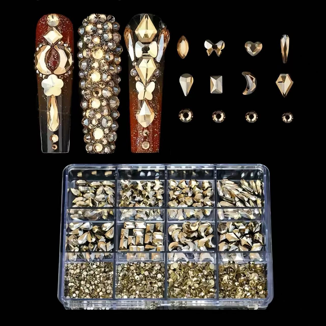 12pcs Shiny Glass Rhinestones for Nail Art, Round Flat Back Drills, Wedding Party Craft Decoration, Bling Rhinestone Decoration, High-Quality Crystal Decorations