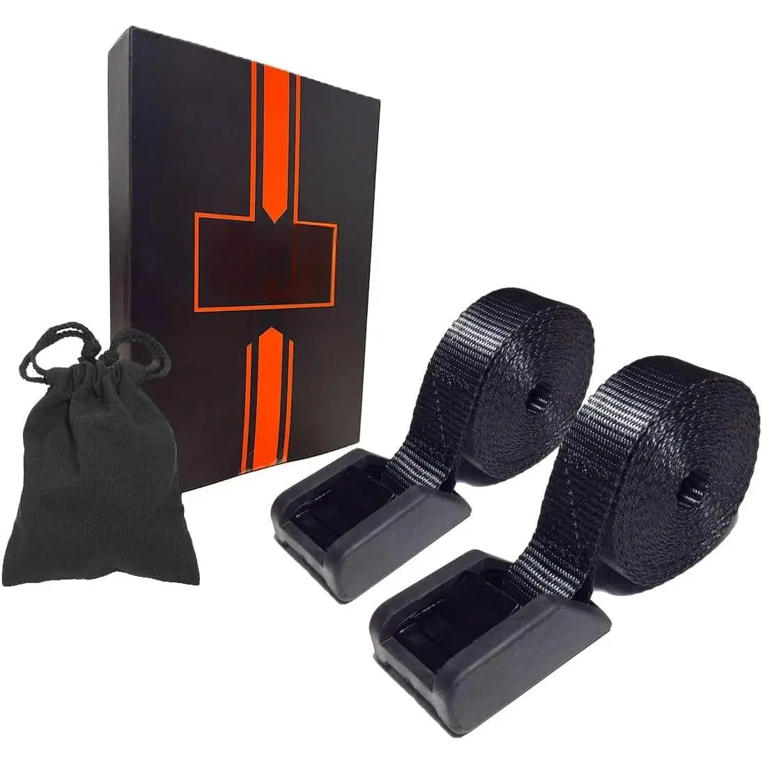 Lashing Straps with Cam Buckle. Breaking Strength 882lbs. Black.6.6FT. Adjustable Tie Down Straps.Cinch Strap for Cargo, Luggage, , , Boat, , Surfboard. No Scratch.