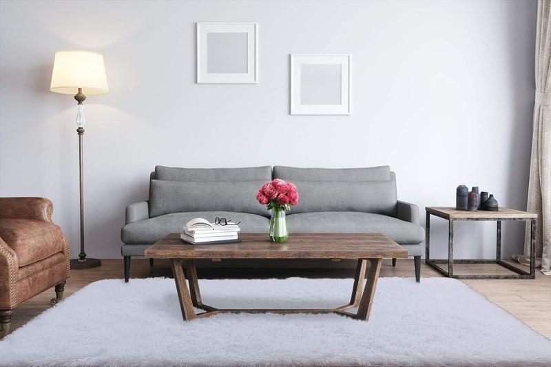 LOCHAS Ultra Soft Indoor Modern Area Non-Slip Rugs Fluffy Living Room Carpets for Children Bedroom Home Decor Nursery Rug