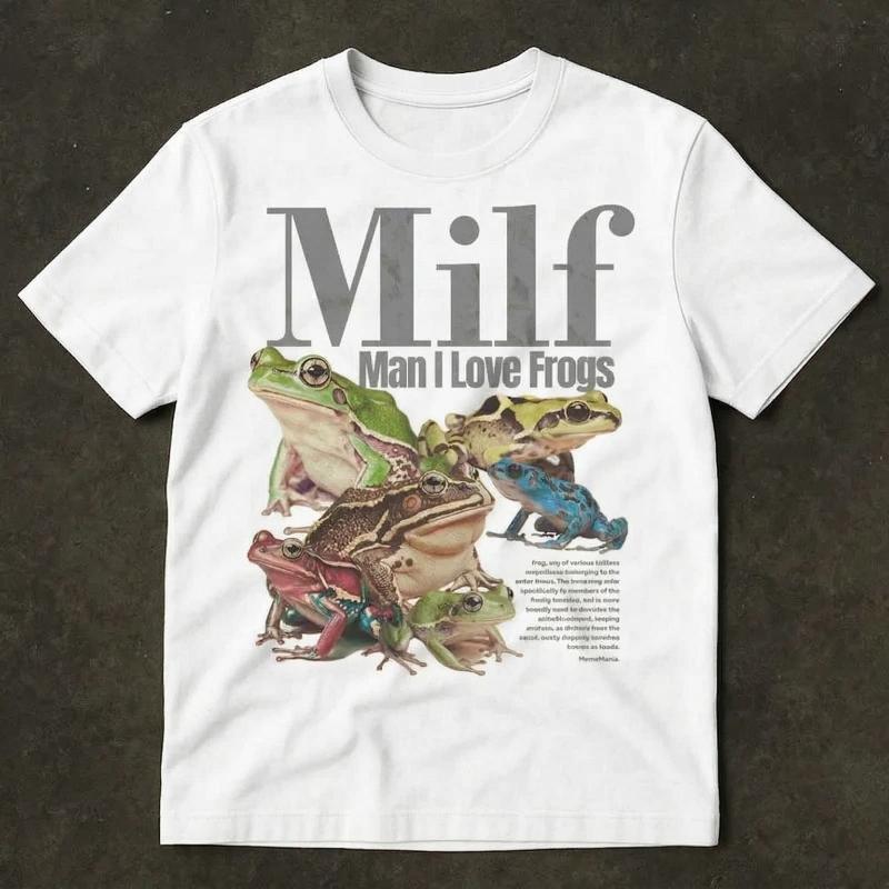 Youth and Adult Man I Love Frogs T-Shirt, Meme Frog Shirt, Vintage Style Unisex T-Shirt, Offensive Unisex Tee, Inappropriate Funny Gag Gift, Gen Z Meme Tees
