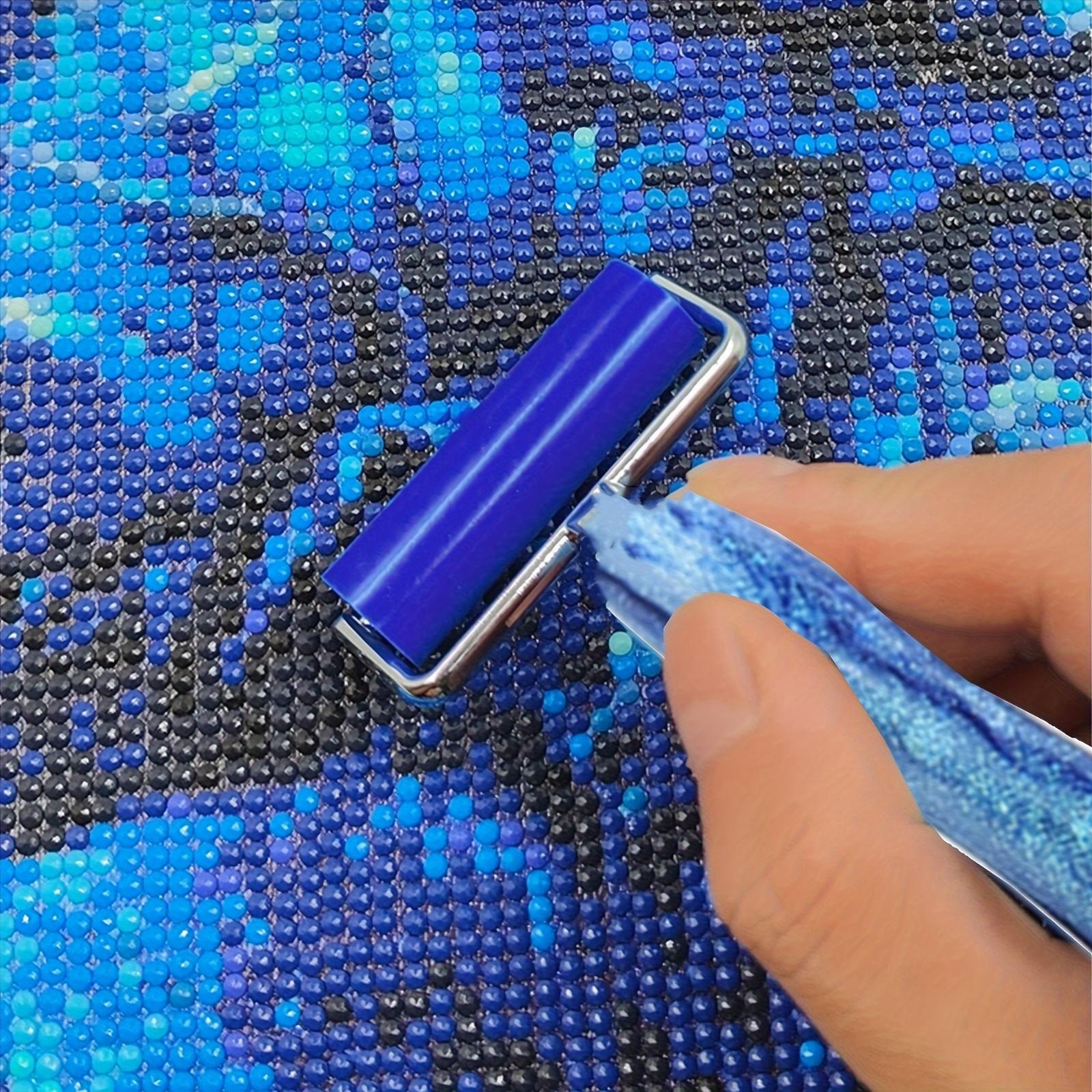 Multifunctional DIY Diamond Tool Set, Diamond Art Tools, Deep Color Sand Texture Drill Pen Kit, Plastic Screw Head & Roller Pad Included