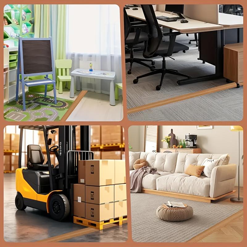 1pc wood grain self-adhesive floor cable protector, self-adhesive cable concealer, anti-slip cable protector, suitable for home and office