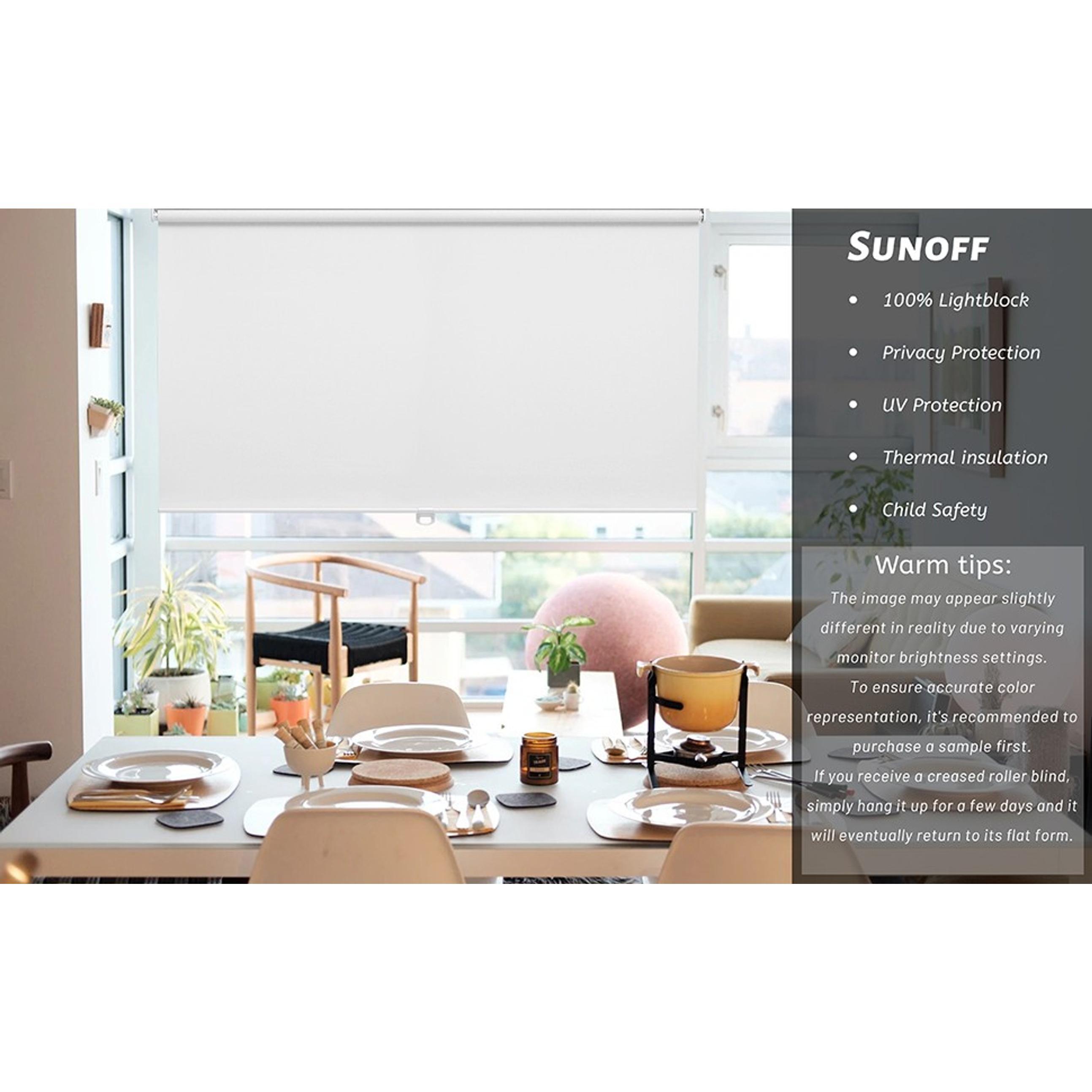 Blackout Cordless Roller Shades Blinds,23" W x 72" H,White | Blackout Fabric UV Thermal Insulated,Spring System For Windows Door,Pull Down Room Darkening,Easy to Install for Home,Office