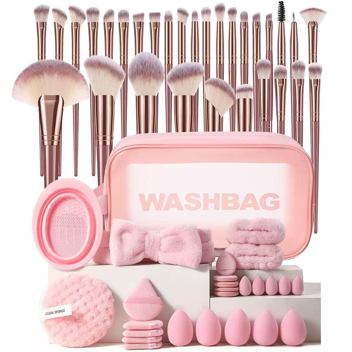 Best-Selling 56-Piece Women's Makeup Set Includes Makeup Brushes, Beauty Sponges, Wash Bag, Perfect Makeup Look, Makeup Brush Kit