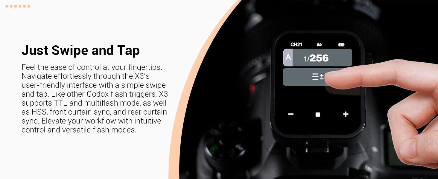Godox X3 Godox TriggerGodox X3 TTL Wireless Flash Trigger, OLED Touchscreen Flash Transmitter,Built-in Lithium Battery, Flash Trigger Godox X3 Godox TriggerGodox X3 TTL Wireless Flash Trigger, OLED Touchscreen Flash Transmitter,Built-in Lithium Battery, Flash Trigger