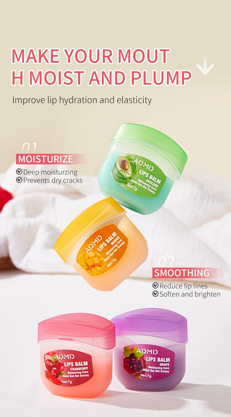 Fruit Lip Balm Hydrating Sleeping Lip Mask Set 8 pcs Grape Peach Avocado Orange LemonBlueberry Strawberry for Men WomenComfortable Non-lrritating Moisturizer Moisture Moisturizing Colorless Fruit Lip Balm Hydrating Sleeping Lip Mask Set 8 pcs Grape Peach Avocado Orange LemonBlueberry Strawberry for Men WomenComfortable Non-lrritating Moisturizer Moisture Moisturizing Colorless