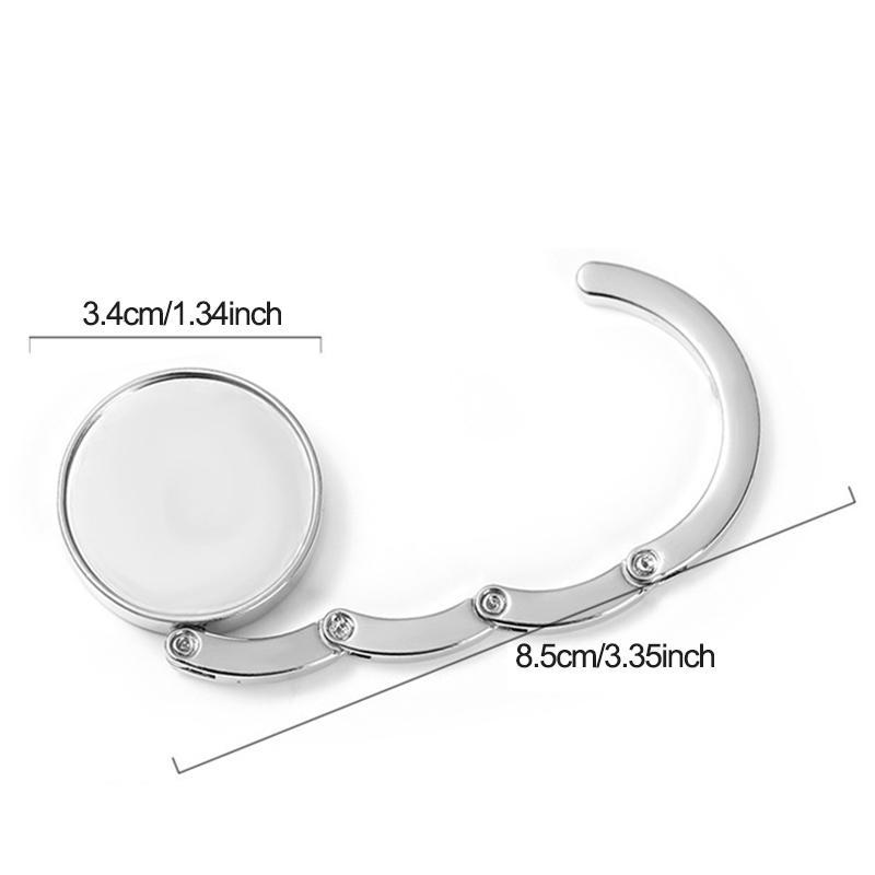 Foldable Handbag Hook Set, 3-Pack Foldable Bag Hanger, Women's Desktop Hooks, Home Storage Bag Hooks, Organizer Accessories, Carry Purse Hook