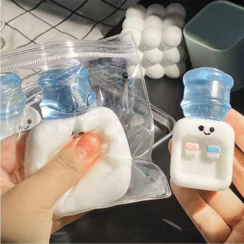 Cute Mini Water Dispenser Stress Relief Toy, Fun Squeeze Game for Relaxing Mood, Perfect Gift for Kids & Adults