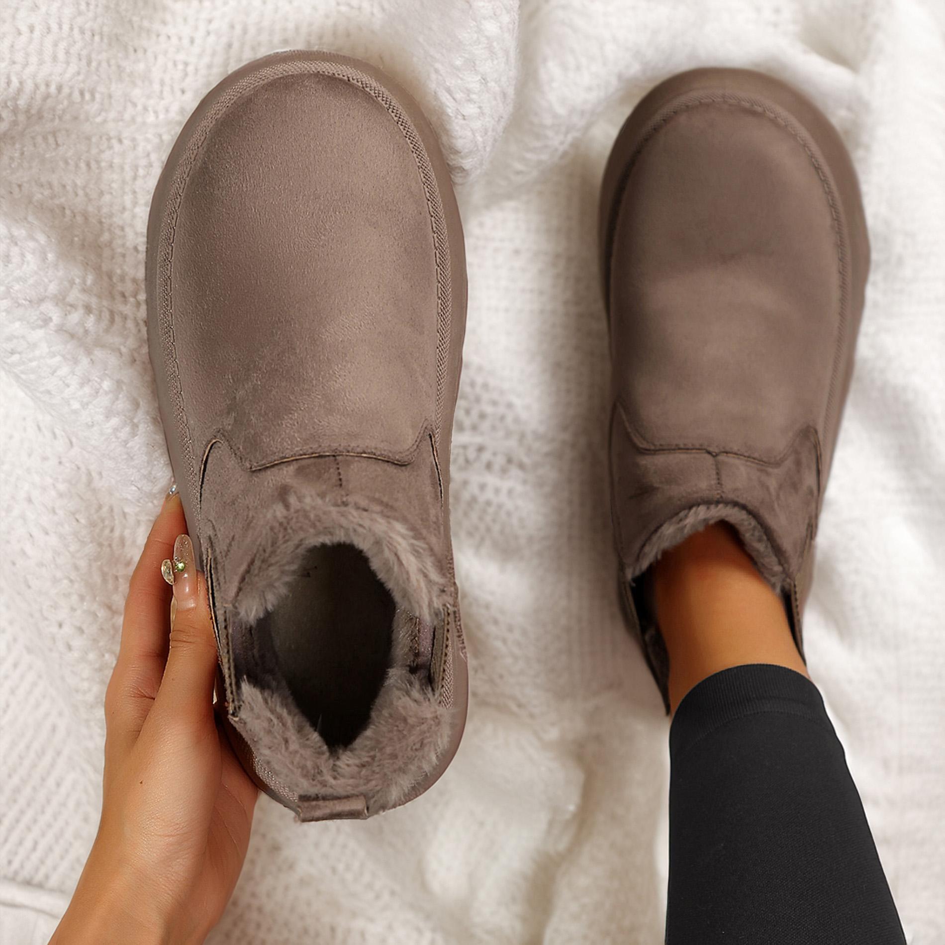 Women's Platform Cute Ankle Boots Warm Fluffy Fuzzy Lining Slip On Water Resistant Winter Snow Boot Shoes for Ladies Gift Women's Platform Cute Ankle Boots Warm Fluffy Fuzzy Lining Slip On Water Resistant Winter Snow Boot Shoes for Ladies Gift