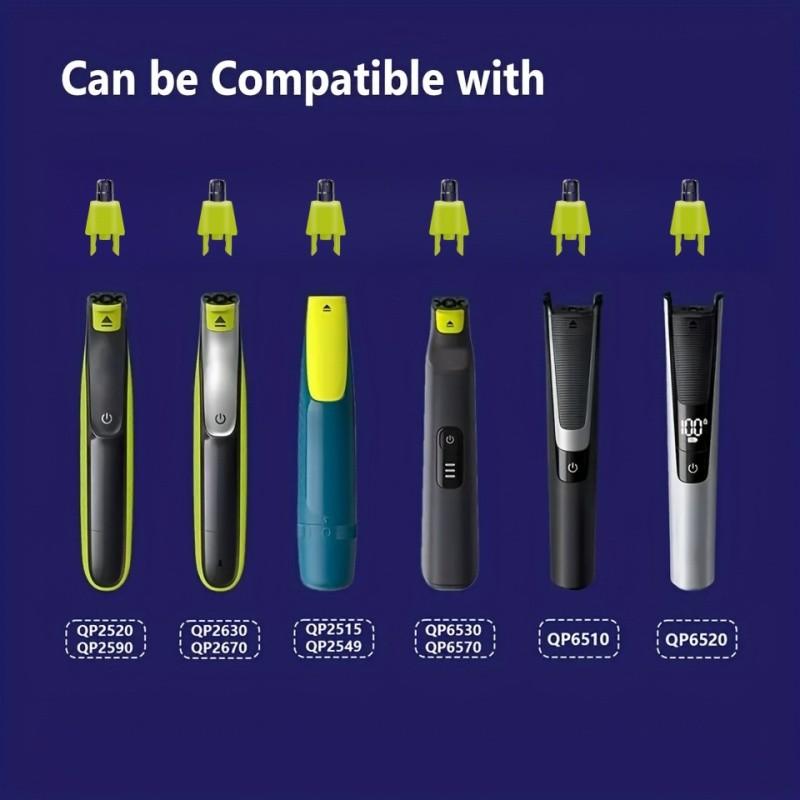 Adjustable Trimming Comb for Single Blade Razor, Small T-Shape Blade Guide Set, Includes Nose Hair Replacement Heads, Basic Beauty Tool, Hair Trimmer