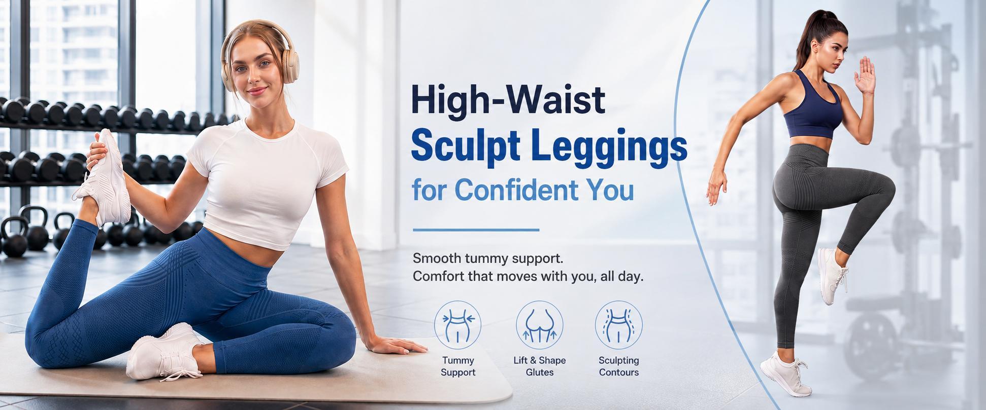 POWERASIA 3 Pack Women Anti Cellulite 3D Leggings Butt Lifting Compression Legging High Waisted Tummy Control Gym Yoga Pants