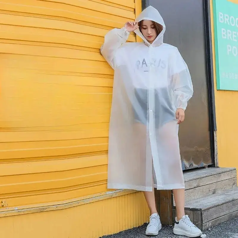 1 new waterproof raincoat, adult travel fashion raincoat, outdoor portable lightweight clothing, reusable, multi-color optional