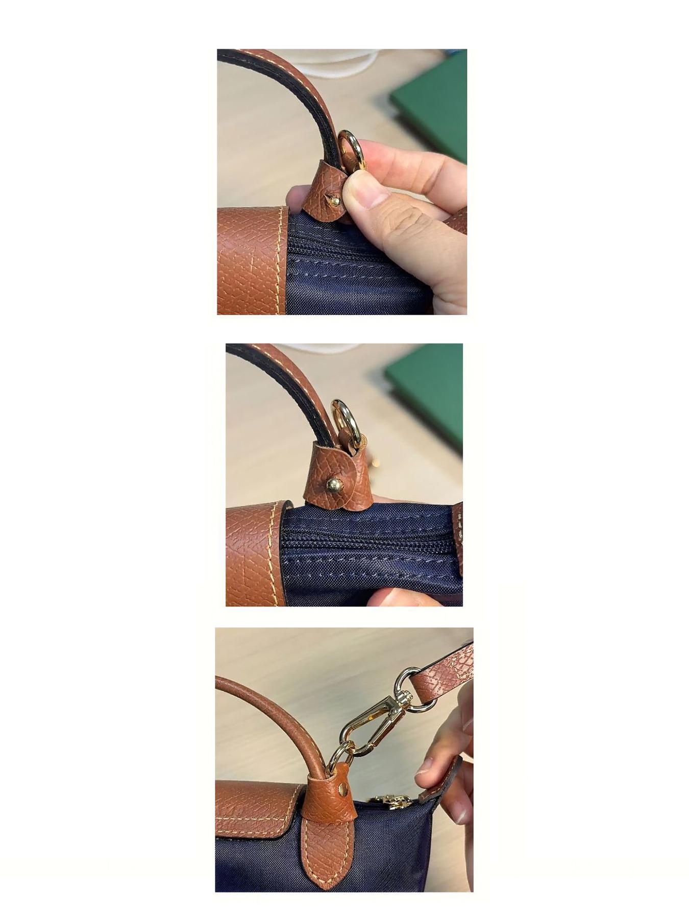 Light and exquisite versatile adjustable bag set, including modified buckle bag configuration, suitable for bags with damaged or mismatched styles, can transform handbags into single shoulder crossbody bags, Pu Leather Removable Adjustable Strap