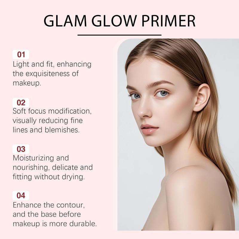 Natural Translucent Primer, Long-Lasting Makeup Base, Suitable for All Skin Types, Perfect for Daily Use, Smooth Application