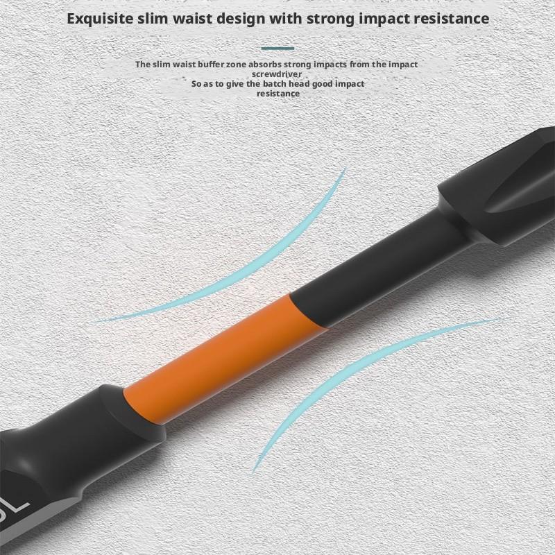 S2 Steel Strong Magnet Bit for Impact Drivers, High Hardness, Durable, Ideal for Self-Drilling Screws, Impact Driver Accessories, Hardware Tools