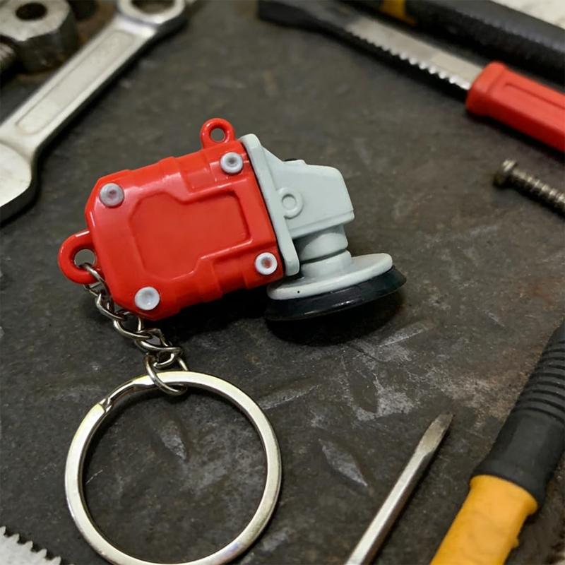 Mini Grinder Keychain,Mini Angle Grinder Keychain,2 in 1 Minis Grinders Keychains,Polishing Tool Keychains,Keychain Attachment