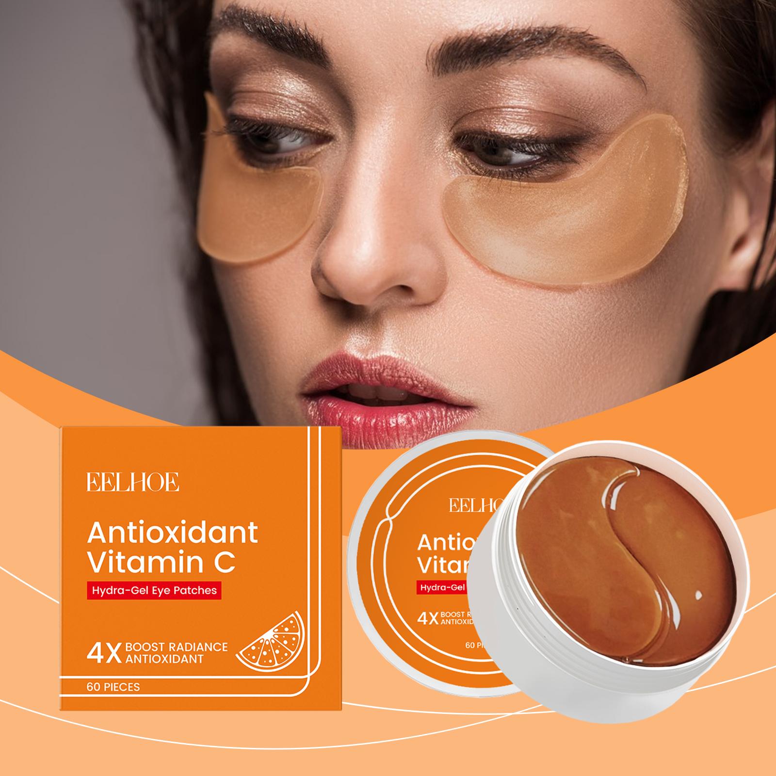 EELHOE 5 PDRN Collagen Vitalizing Hydrogel Eye Patch (60pcs) - Dark Circle Eraser & Anti-Wrinkle | 5 Types of PDRN + Vitamin C + Glutathione | ALL IN ONE EYE PATCH