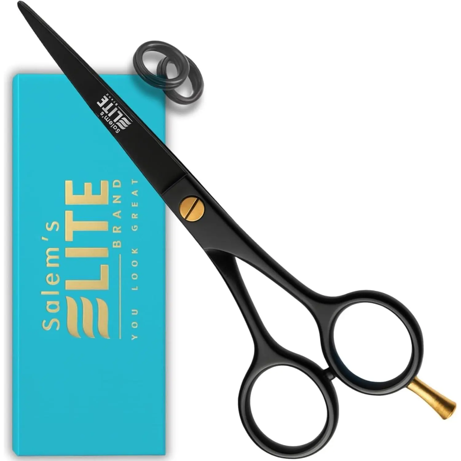 Hair Cutting Scissors 6.5" – Barber Shears for Men & Women – High Carbon Stainless Salem's Hair Scissors –, Ergonomic Hair Shears for Salon & Home