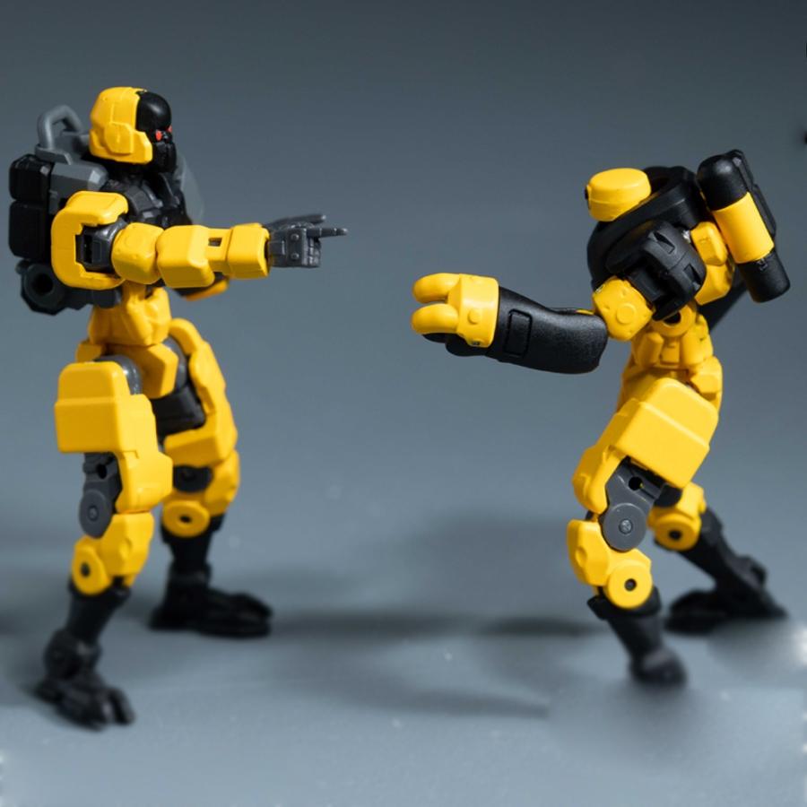 2pcs DIY Assemble Robot Model Kit, Joint-Movable Action Figure, Articulated Figures, Perfect Holiday Gift, Birthday Present, Collectible Decoration