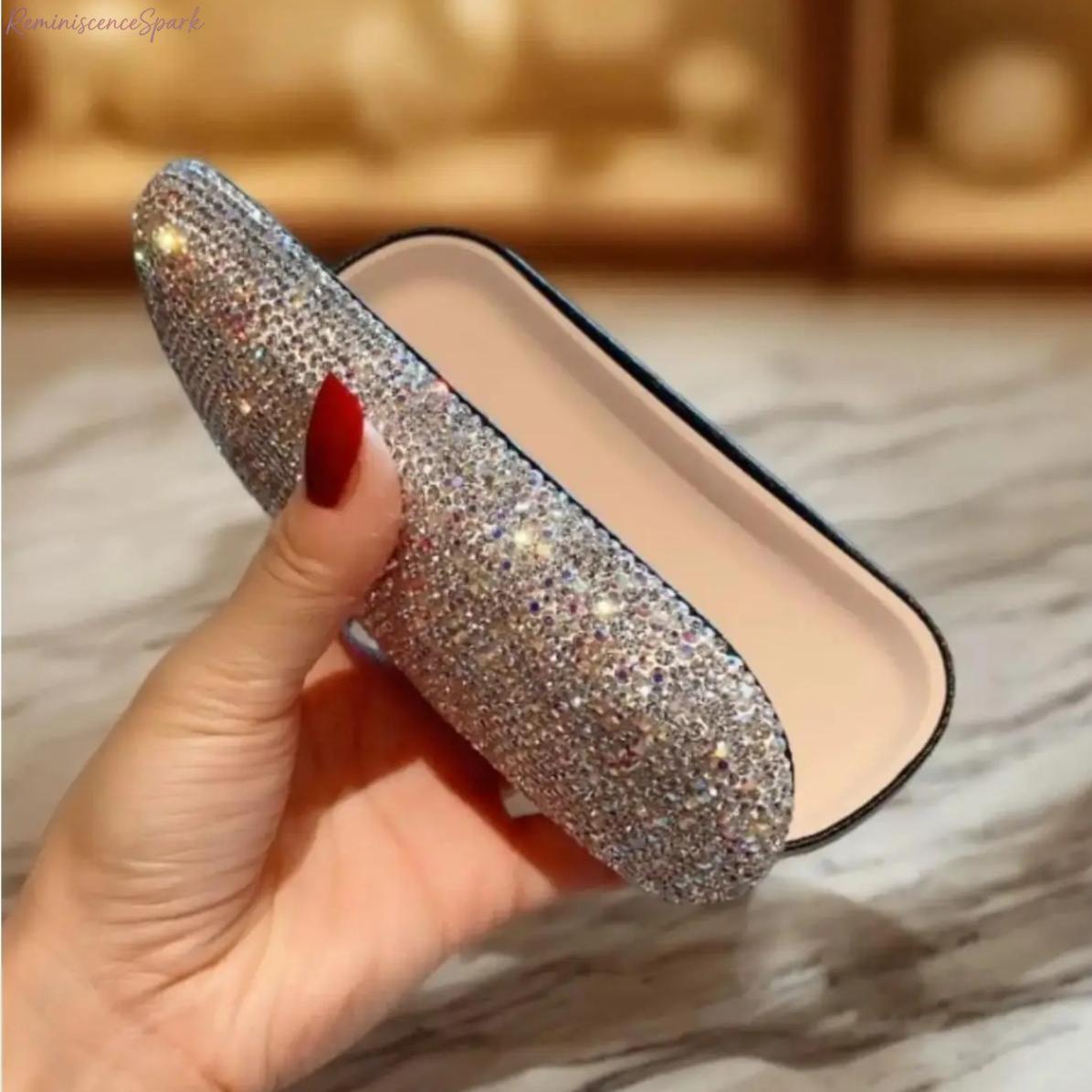 Sparkle Rhinestone Glasses Case, Glam Luxury Protective Storage Holder for Sunglasses, Fashion Portable Accessory Ideal for Travel, Daily Carry & Premium Gift Giving Sparkle Rhinestone Glasses Case, Glam Luxury Protective Storage Holder for Sunglasses, Fashion Portable Accessory Ideal for Travel, Daily Carry & Premium Gift Giving