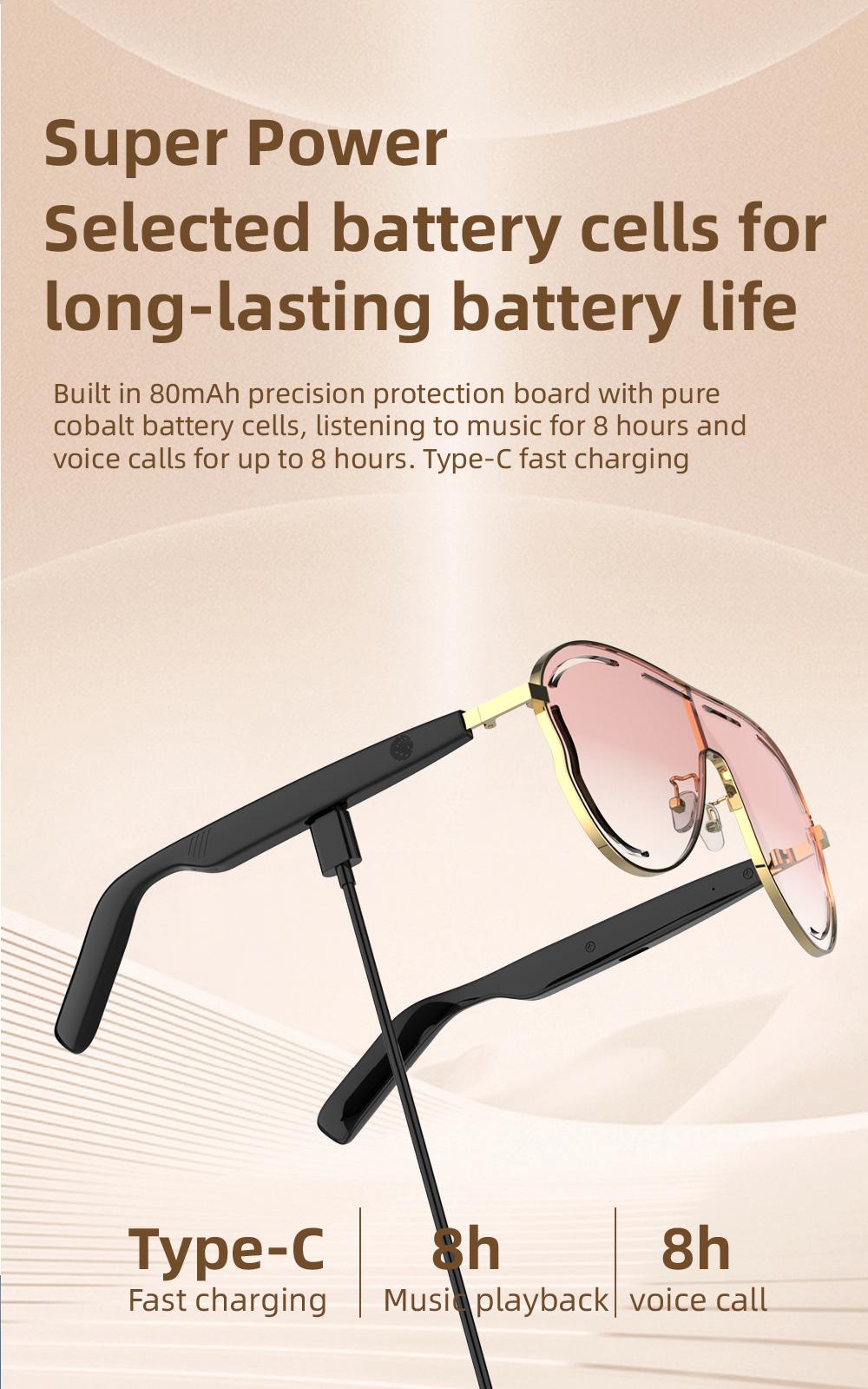 DVKIX Smart Bluetooth 5.4 Sunglasses with Open-Ear Audio Blue Light Blocking UV Protection Waterproof for Outdoor Sports Daily Wear Electronic Gadgets,as a Christmas gift DVKIX Smart Bluetooth 5.4 Sunglasses with Open-Ear Audio Blue Light Blocking UV Protection Waterproof for Outdoor Sports Daily Wear Electronic Gadgets,as a Christmas gift