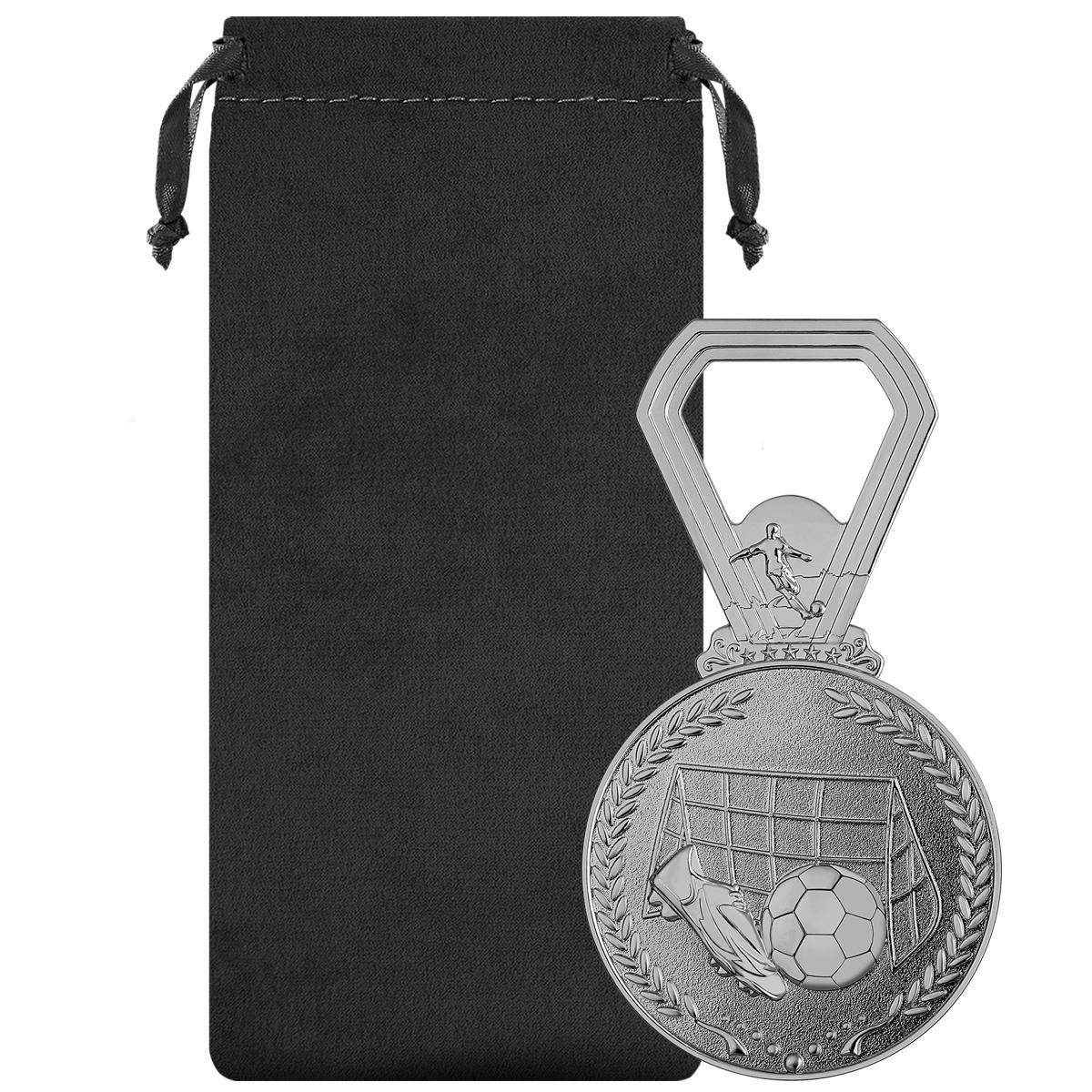 Football Medal Bottle Opener, Beer Bottle Opener, Portable Bottle Opener, Ideal for Beer Lovers, Football Fans, Sports Enthusiasts