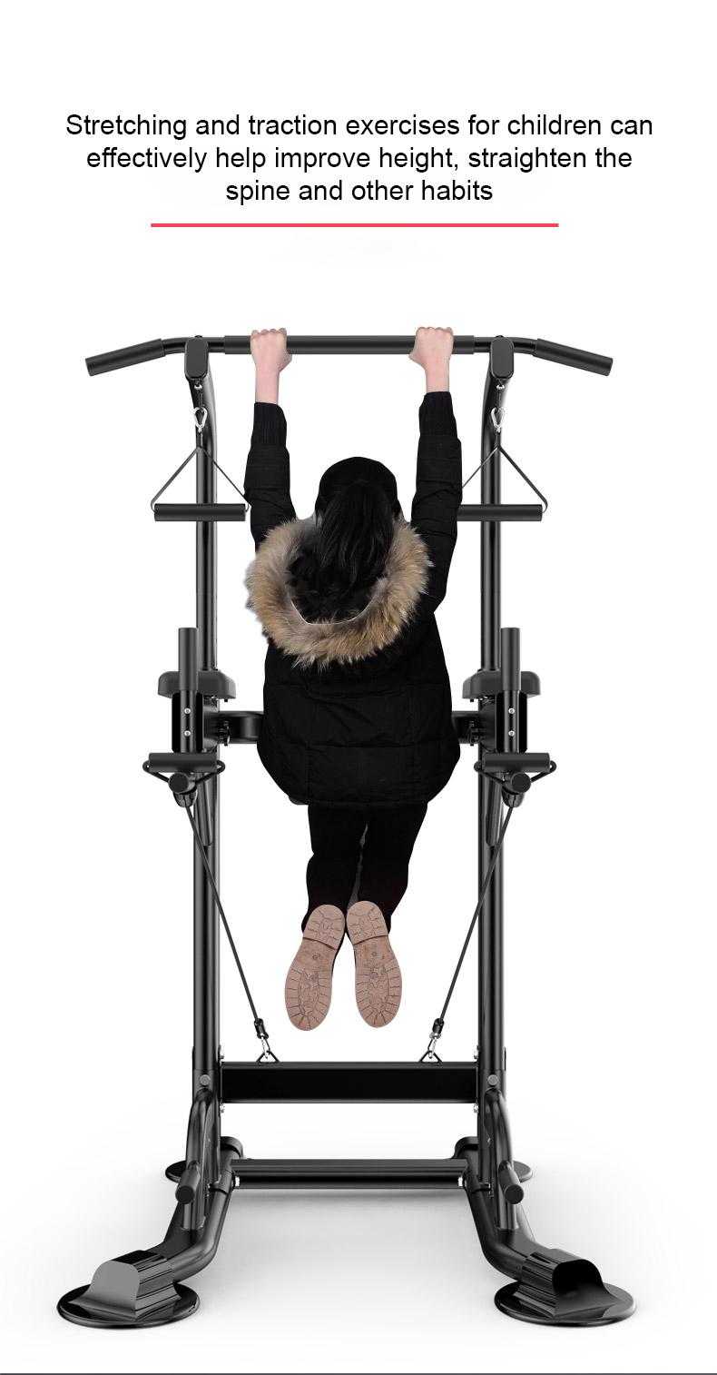 Power Tower Pull Up Dip Station Assistive Trainer Multi-Function Home Gym Strength Training  Capacity Muscle Exercise Equipment