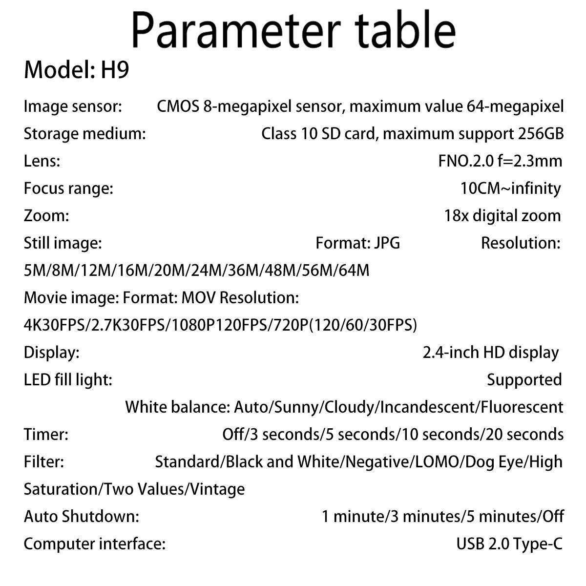 Fhd 1080P Digital Camera, SD Card Expansion Supported, 18x Digital Zoom, Portable Mini Camera for Teens Students, Gift Idea