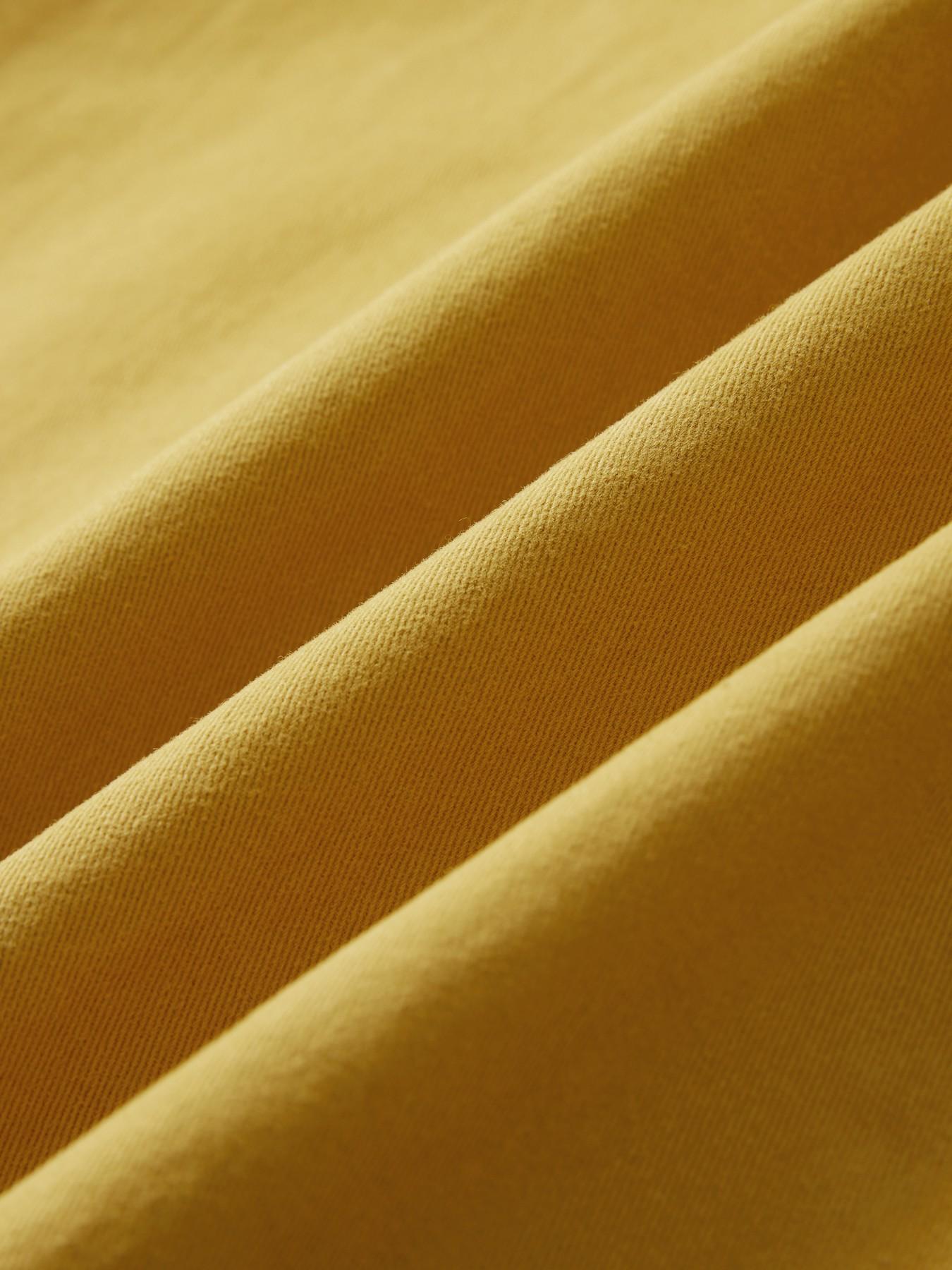 Vintage Mustard Men's Workwear Shirt Jacket, 4 Pockets Metal Button Design, Heavyweight Twill Cotton, Multi-Season City Boy Style