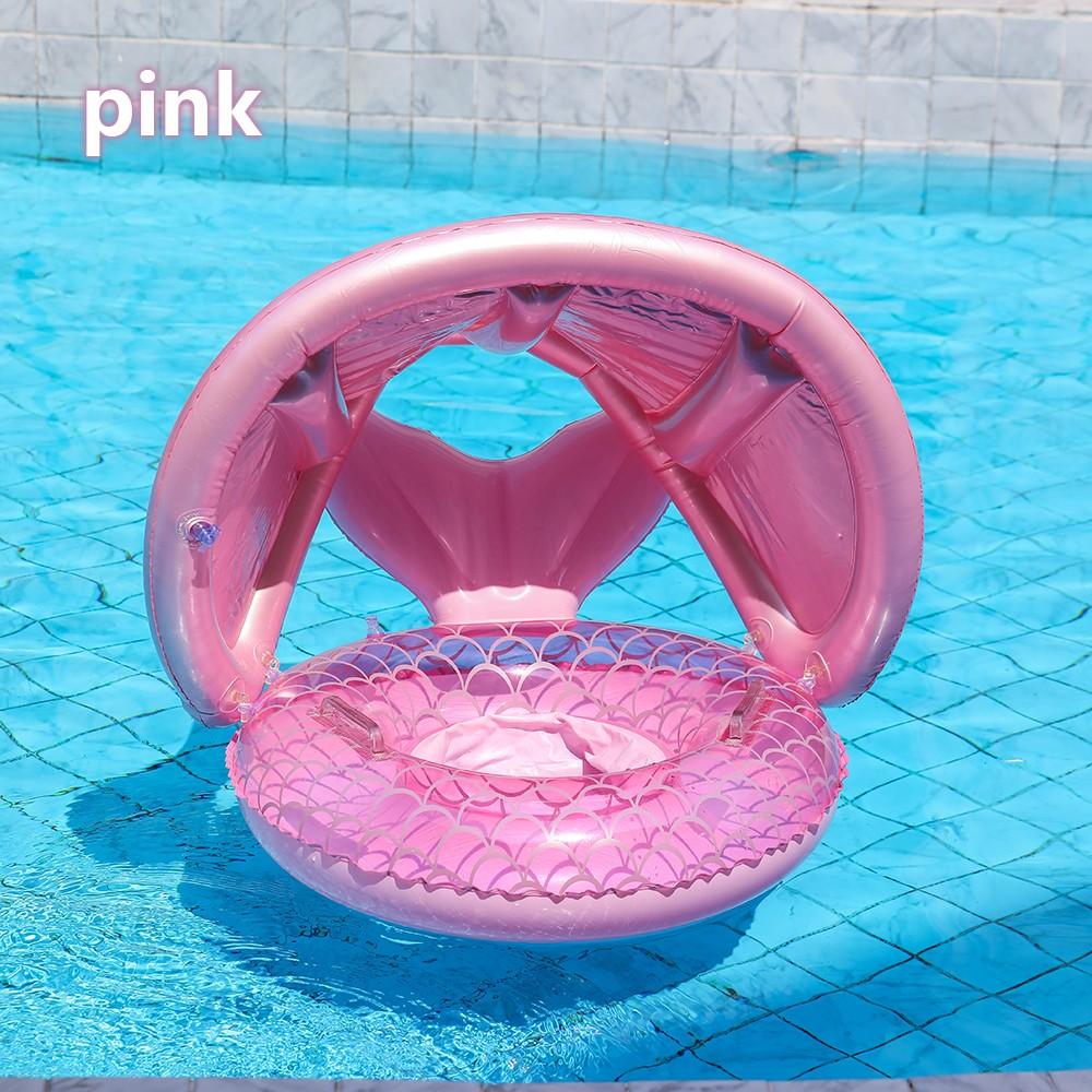 Mermaid Tail Inflatable Swimming Ring for Kids, Durable PVC Floating Pool Toy, UV Protection, Perfect for Water Games and Pools