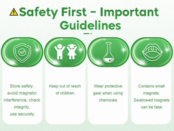 Magnetic Glass Cleaner Kit - Reusable Pipe Cleaning Tool Deep Cleans Hard-to-Reach Stains Two Silicone Brush with Handle Design Versatile for Glassware, Ceramic Surfaces Multicolor