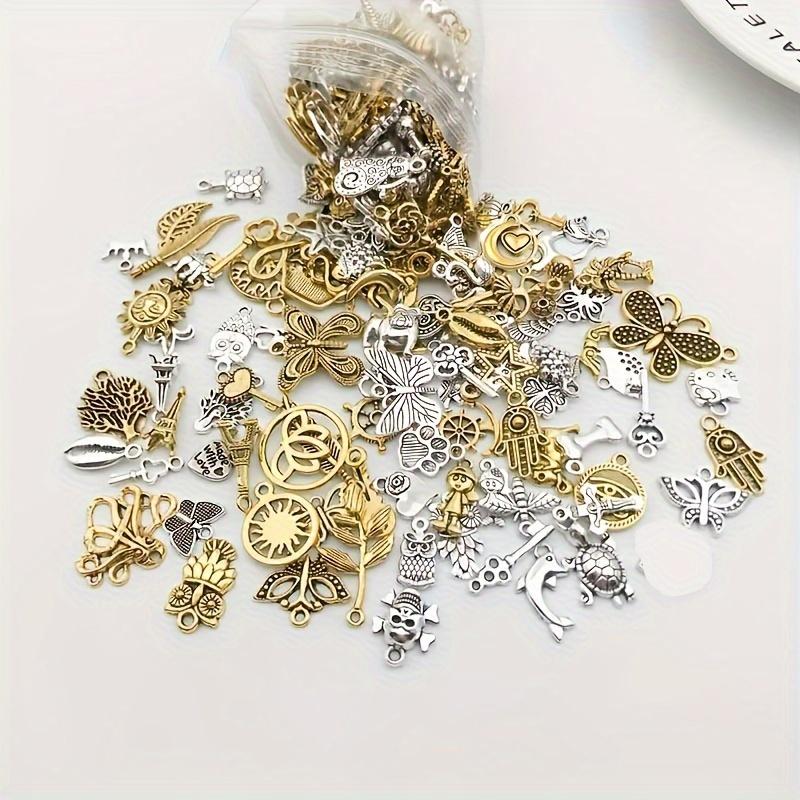 30 60 Sets Alloy Tibetan Silver Pendants Earrings DIY Bracelet Necklace Luggage Clothing Accessories Bead Decorations