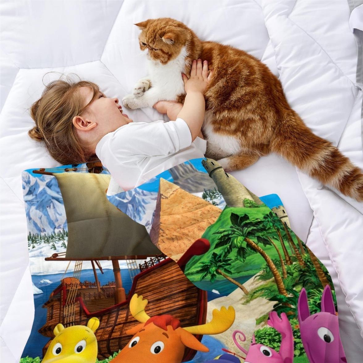 The Backyardigans Soft Throw Blanket, Glam Christmas Gift for Child & Adults, All-Seasons Use for Bed, Sofa, Office Couch