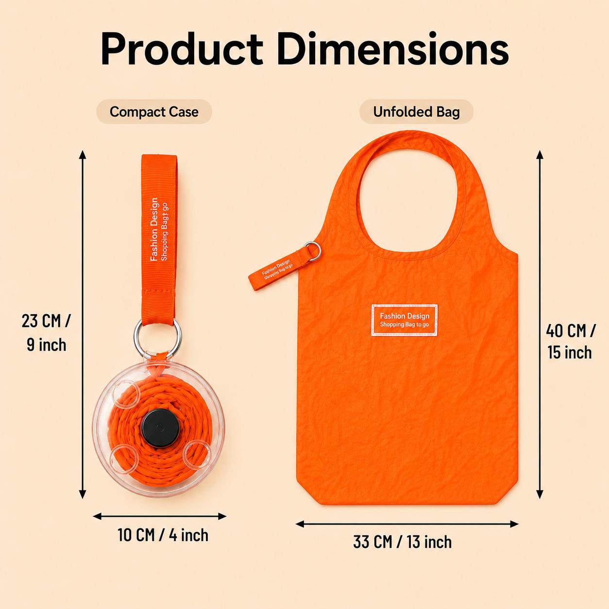 Portable Round Disc Retractable Foldable Shopping Tote Bag - Rotatable Compact Eco-Friendly Grocery Handbag, Reusable Storage Bags, Plastic-Free Sustainable Supermarket Haul Swap, Lightweight Organizer with 4 Assorted Colors, Grocery Hauls, Collapsible